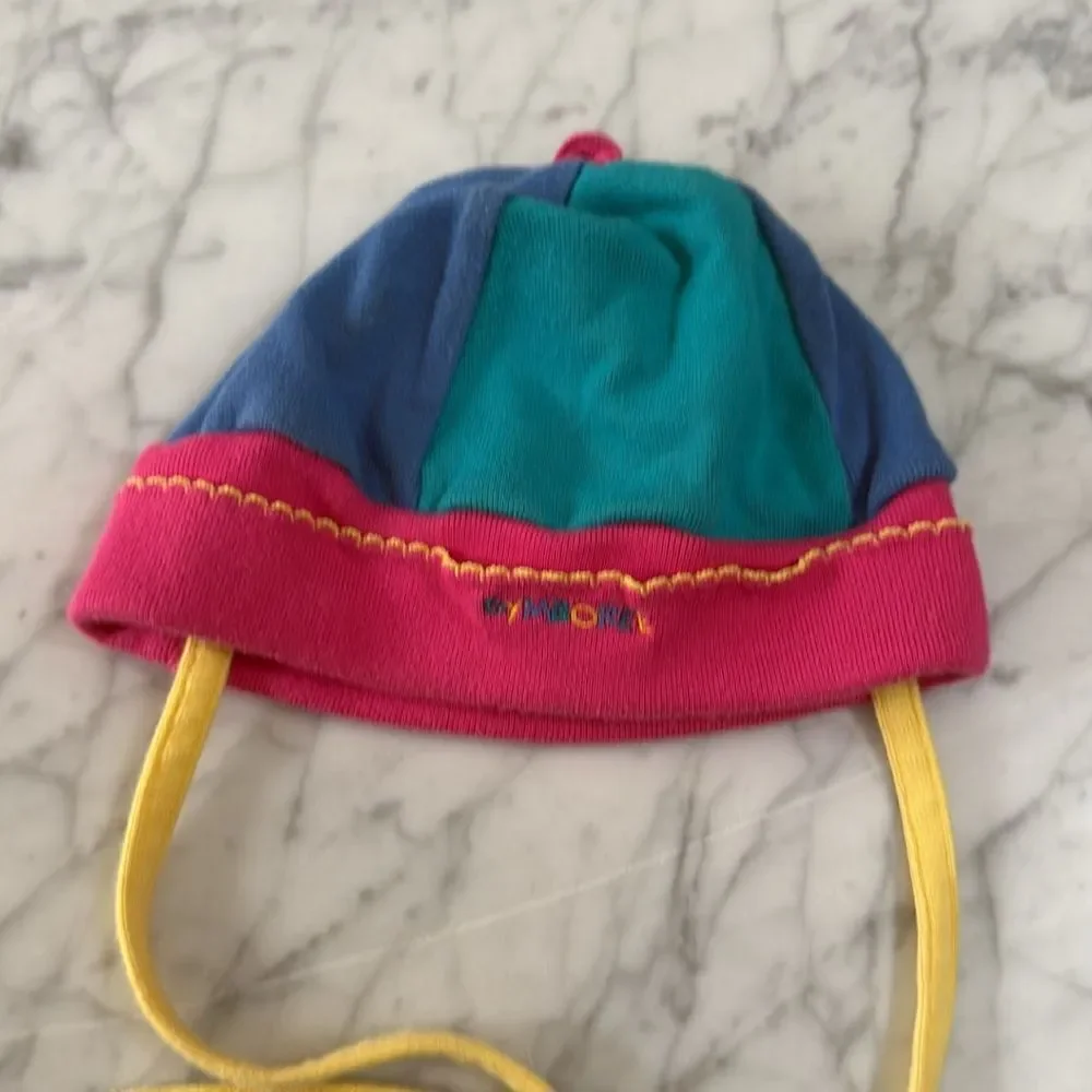 Vintage Rainbow GYMBOREE Colorblock SUMMER HAT OS